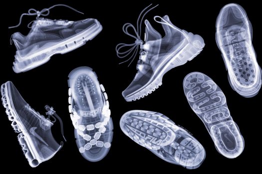 Lyst werkt samen met X-Ray-artiest Hugh Turvey aan de Sneaker Art Series