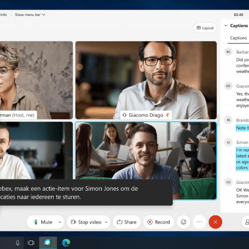 Cisco Webex-innovatie doorbreekt taalbarrières met real-time vertaling