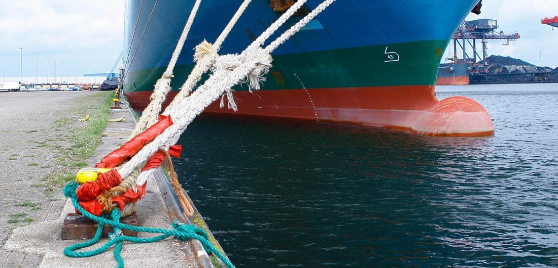 Alleskunner in de haven