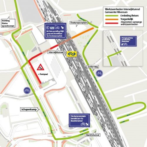 Interwijktunnel Hilversum vanaf 24 september twee maanden dicht