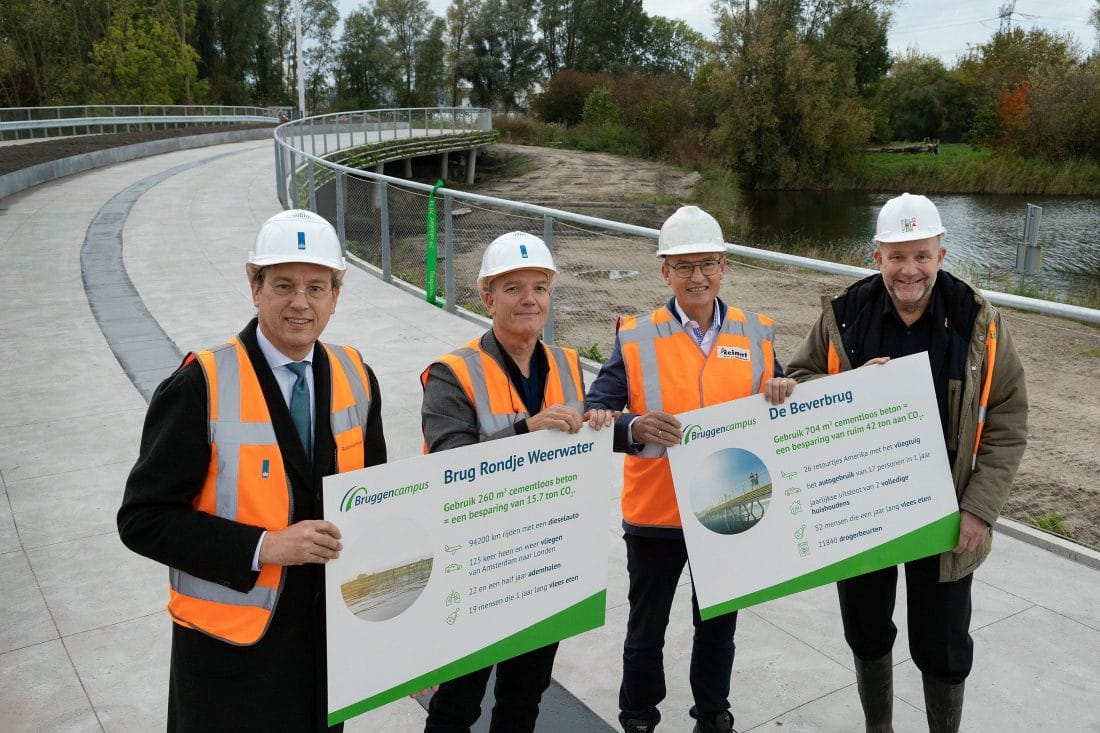 Twee circulaire bruggen gebouwd voor de Floriade Expo 2022