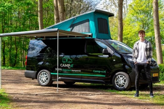 Jonge ondernemer (20) lanceert 100% elektrisch camperverhuur bedrijf