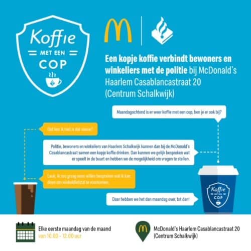 McDonald’s Haarlem Casablancastraat introduceert Koffie met een Cop