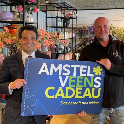 "Tof Bloemen 100ste bedrijf aangesloten bij Amstelveens Cadeau kaart"