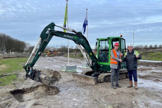 Start bouw viering 35 sociale huurwoningen de Kreekvelden in Almere