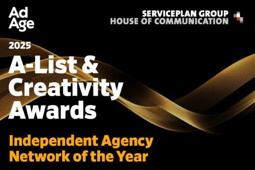 Serviceplan Group uitgeroepen tot Independent Agency Network of the Year door Ad Age