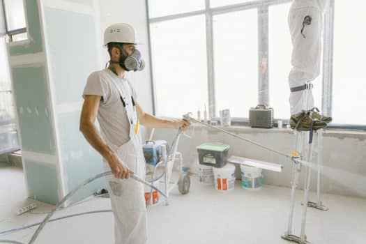 Hoe lang latex spuiten gemiddeld duurt per ruimte